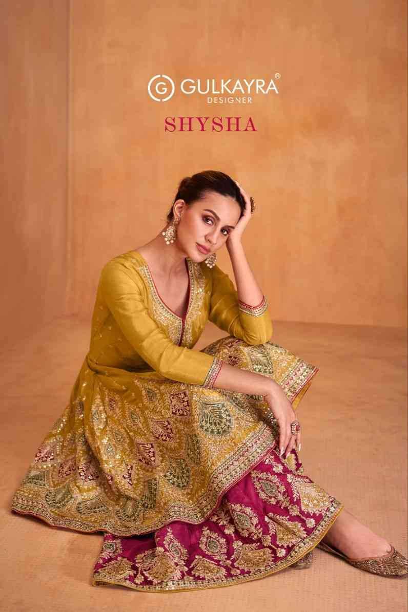 Shysha By Gulkayra Designer 7416 To 7420 Series Beautiful Festive Suits Colorful Stylish Fancy Casual Wear & Ethnic Wear Chinnon Dresses At Wholesale Price