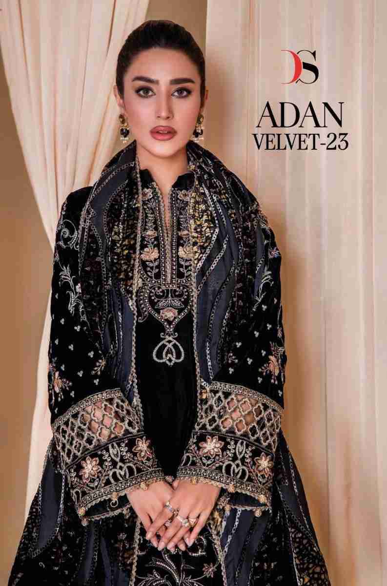 Adan Velvet-23 By Deepsy Suits 3251 To 3254 Series Pakistani Suits Beautiful Fancy Colorful Stylish Party Wear & Occasional Wear Velvet Embroidery Dresses At Wholesale Price