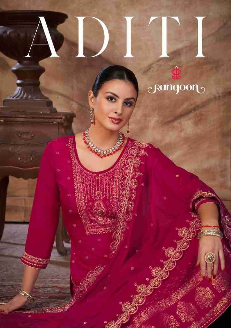 Aditi By Rangoon 4781 To 4784 Series Beautiful Festive Suits Stylish Fancy Colorful Casual Wear & Ethnic Wear Pure Viscose Jacquard Dresses At Wholesale Price