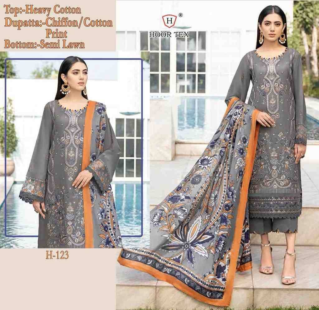 Cotton Multicolor Pakistani Designer Suit, Unstitched at Rs 599 in Surat