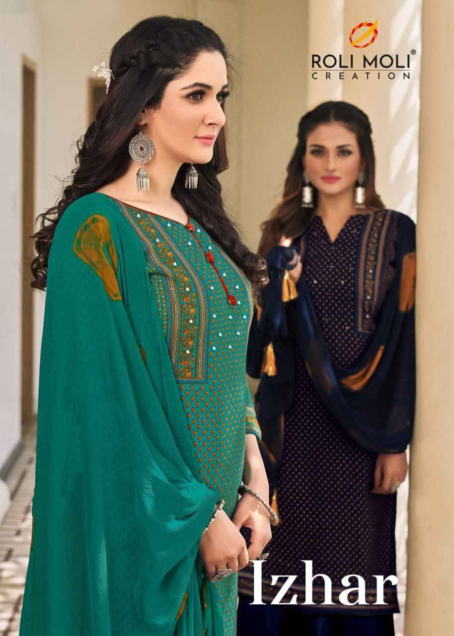 Izhar By Roli Moli 2001 To 2008 Series Beautiful Festive Suits Stylish Fancy Colorful Casual Wear & Ethnic Wear Pure Rayon Cotton Print Dresses At Wholesale Price