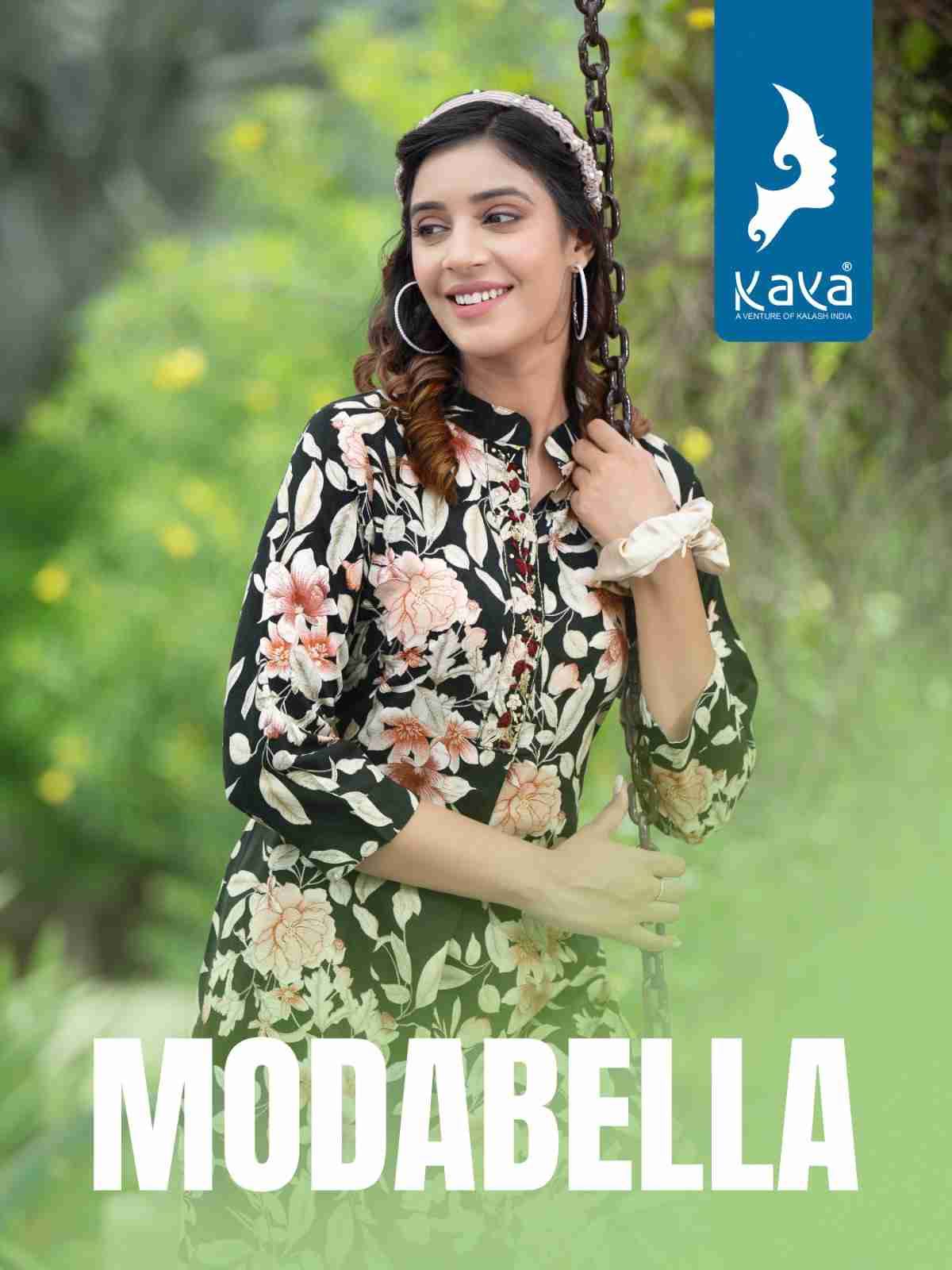 Modabella By Kaya 01 To 06 Series Designer Stylish Fancy Colorful Beautiful Party Wear & Ethnic Wear Collection Rayon Print Co-Ord At Wholesale Price