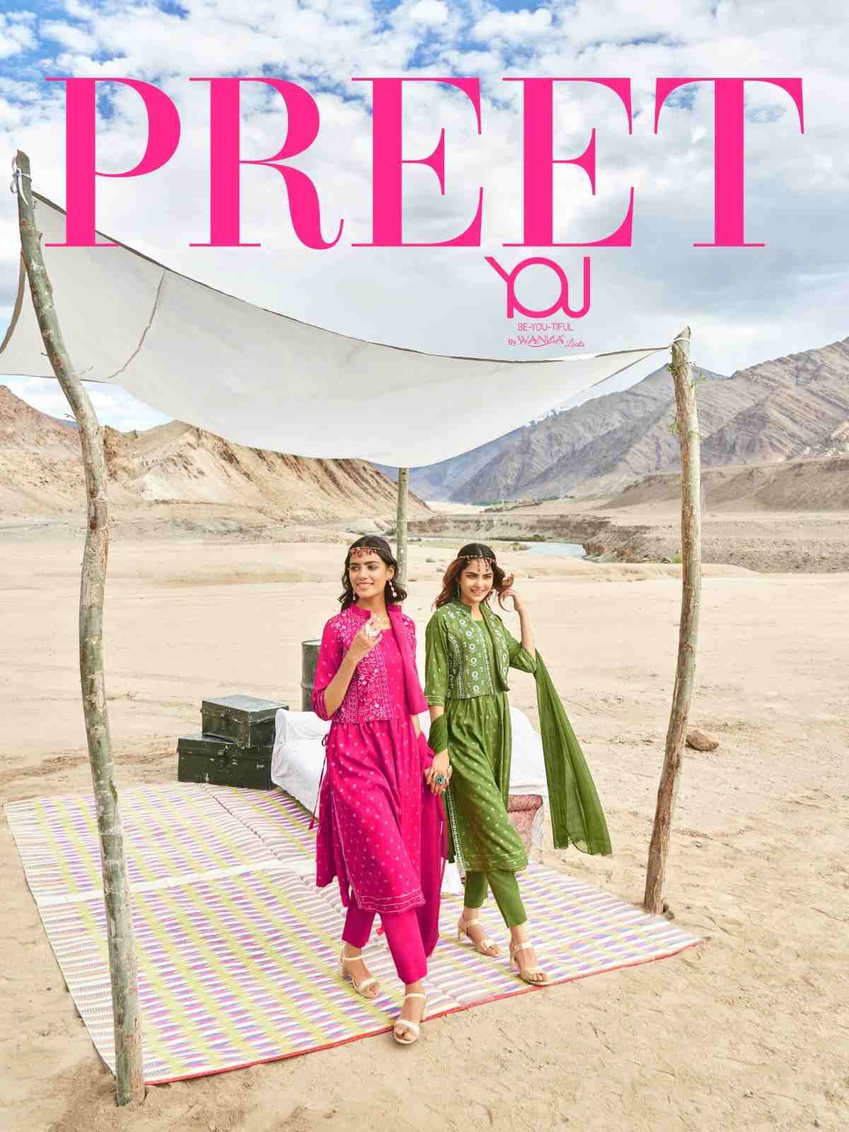 Preet By You 1101 To 1106 Series Beautiful Stylish Festive Suits Fancy Colorful Casual Wear & Ethnic Wear & Ready To Wear Pure Rayon Slub Embroidery Dresses At Wholesale Price