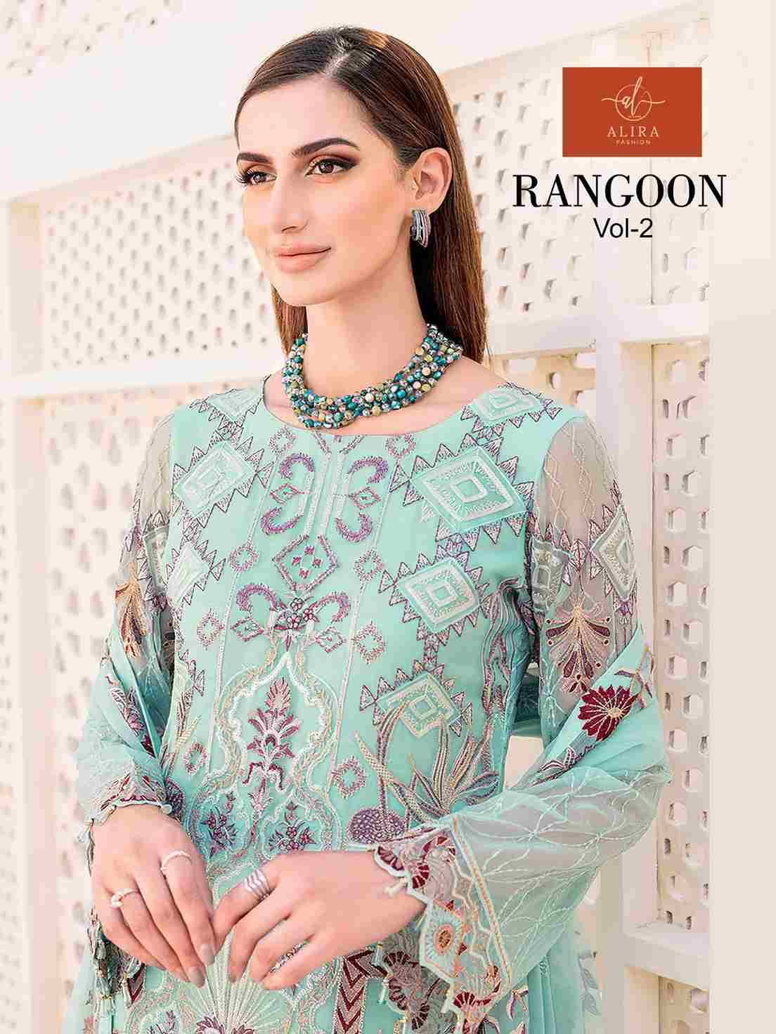 Rangoon Vol-2 By Alira 23 To 24 Series Beautiful Stylish Pakistani Suits Fancy Colorful Casual Wear & Ethnic Wear & Ready To Wear Faux Georgette Dresses At Wholesale Price
