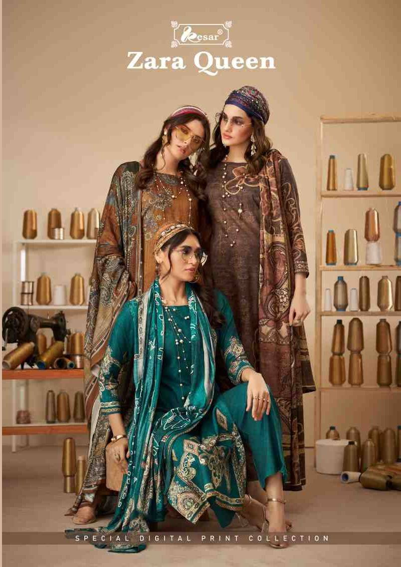 Zara Queen By Kesar 193-001 To 193-006 Series Beautiful Festive Suits Colorful Stylish Fancy Casual Wear & Ethnic Wear Pure Viscose Silk Embroidered Dresses At Wholesale Price