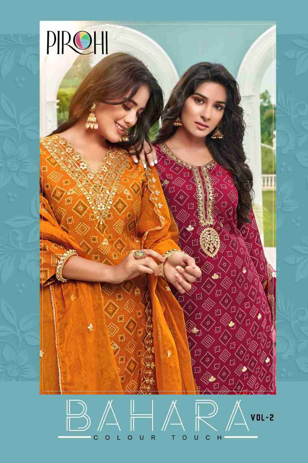 Bahara Vol-2 By Pirohi 4001 To 4004 Series Beautiful Festive Suits Stylish Fancy Colorful Party Wear & Occasional Wear Muslin Dresses At Wholesale Price