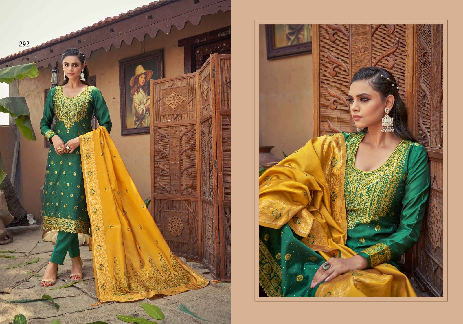 Banarasi Vol-4 By Pc 291 To 294 Series Beautiful Festive Suits Colorful Stylish Fancy Casual Wear & Ethnic Wear Banarasi Silk Dresses At Wholesale Price