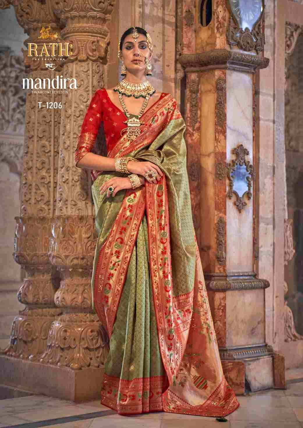 Mandira By Rath 1205 To 1213 Series Indian Traditional Wear Collection Beautiful Stylish Fancy Colorful Party Wear & Occasional Wear Patola Silk Sarees At Wholesale Price