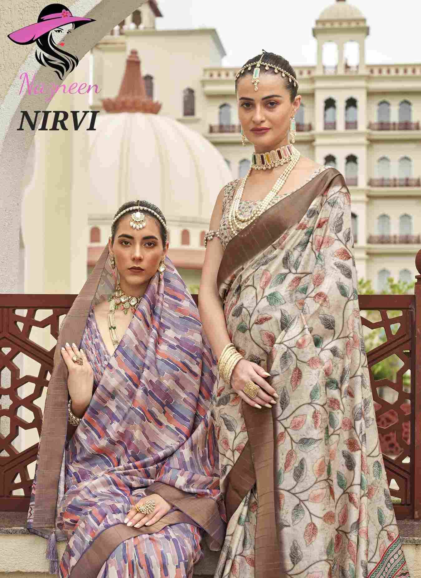 Nirvi By Nazneen 4513 To 4523 Series Indian Traditional Wear Collection Beautiful Stylish Fancy Colorful Party Wear & Occasional Wear Silk Print Sarees At Wholesale Price