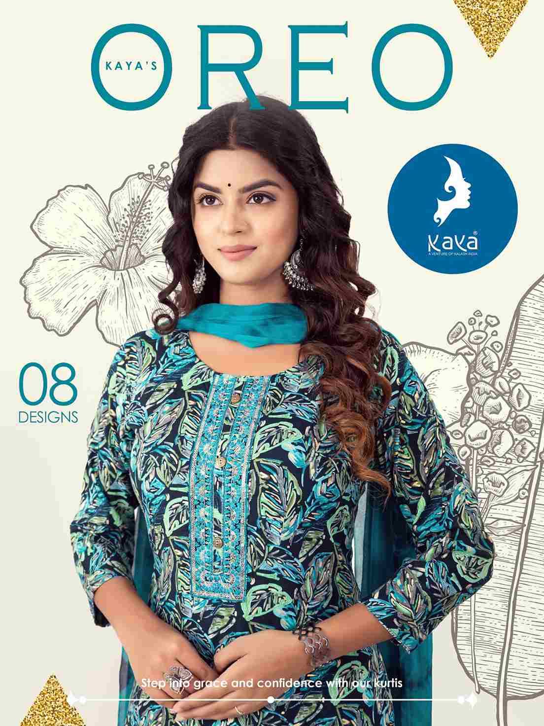 Oreo By Kaya 01 To 08 Series Designer Stylish Fancy Colorful Beautiful Party Wear & Ethnic Wear Collection Rayon Foil Dresses At Wholesale Price