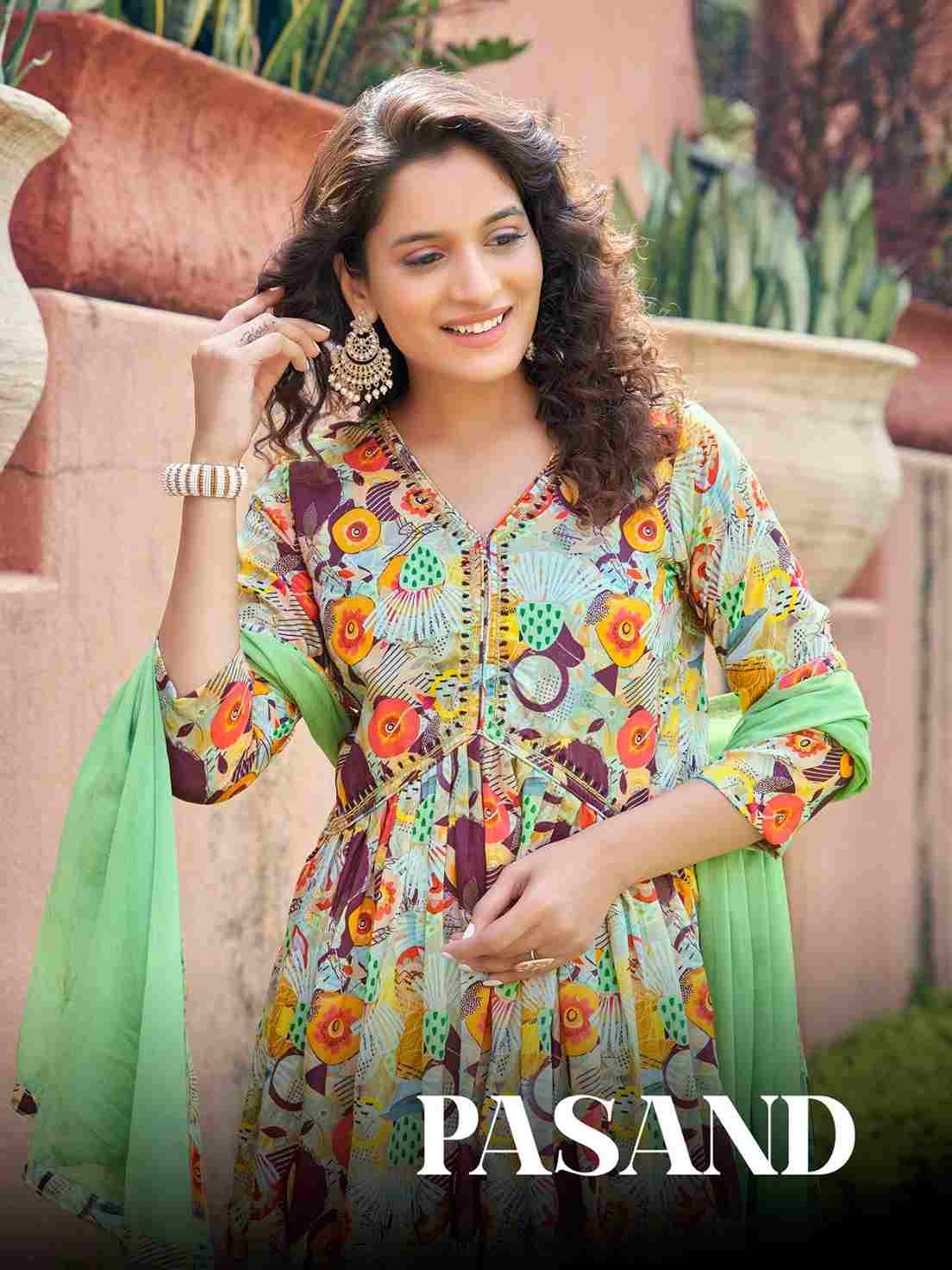 Pasand By Parra Studio 2001 To 2008 Series Beautiful Festive Suits Colorful Stylish Fancy Casual Wear & Ethnic Wear Chinnon Print Dresses At Wholesale Price