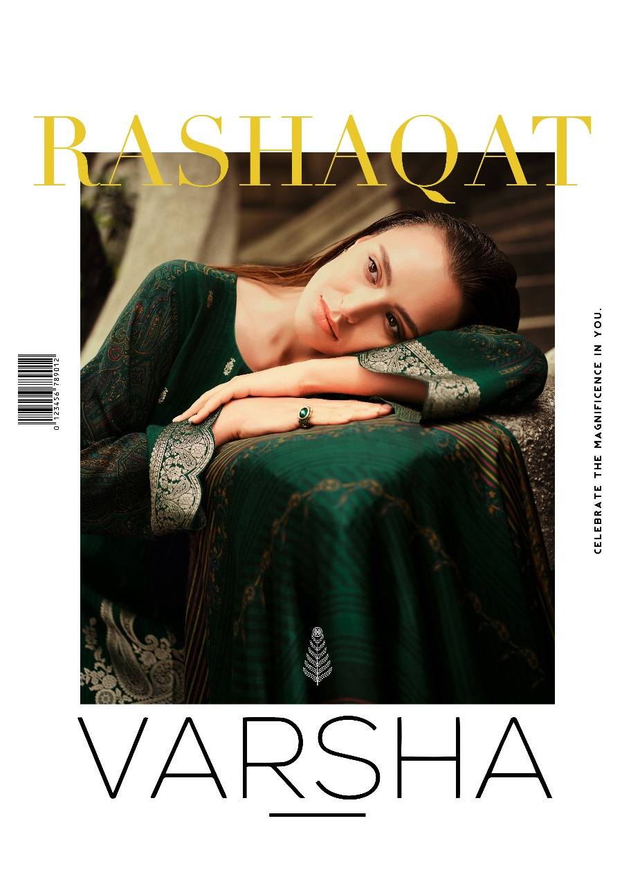 Rashaqat By Varsha 01 To 07 Series Designer Festive Suits Beautiful Stylish Colorful Fancy Party Wear & Occasional Wear Silk Digital Print Dresses At Wholesale Price
