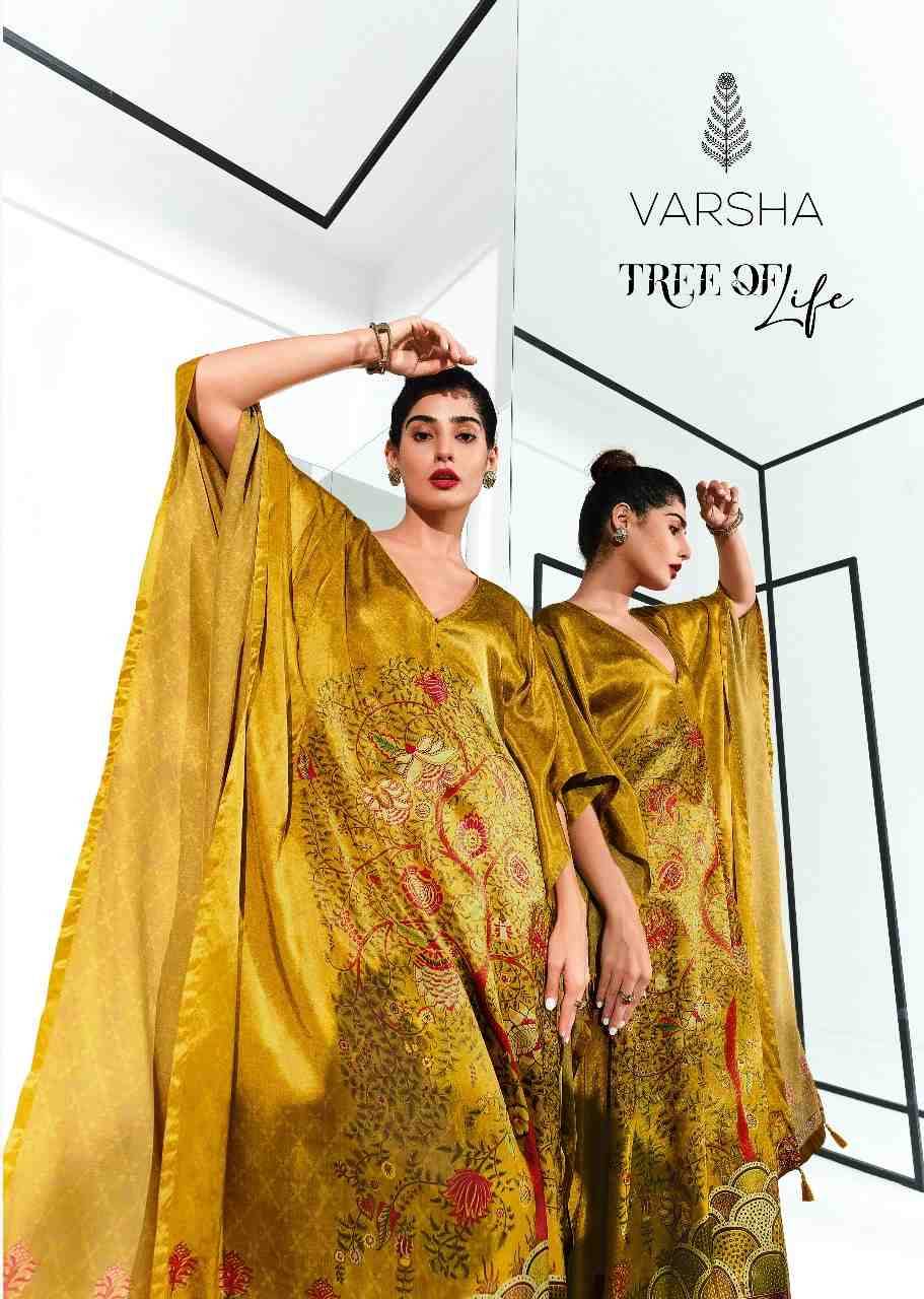 Tree Of Life By Varsha 01 To 05 Series Designer Stylish Fancy Colorful Beautiful Party Wear & Ethnic Wear Collection Silk Kaftan With Bottom At Wholesale Price