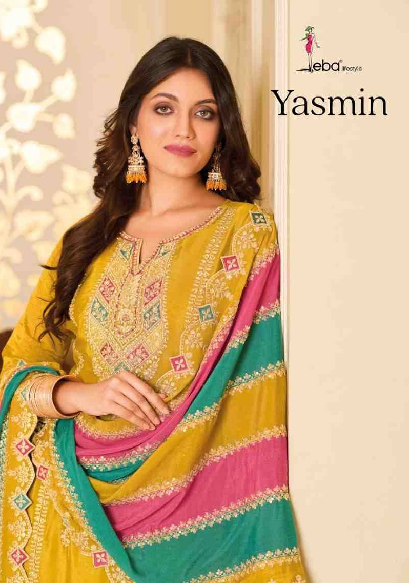 Yasmin By Eba Lifestyle 1653 To 1654 Series Beautiful Stylish Festive Suits Fancy Colorful Casual Wear & Ethnic Wear & Ready To Wear Premium Silk Dresses At Wholesale Price