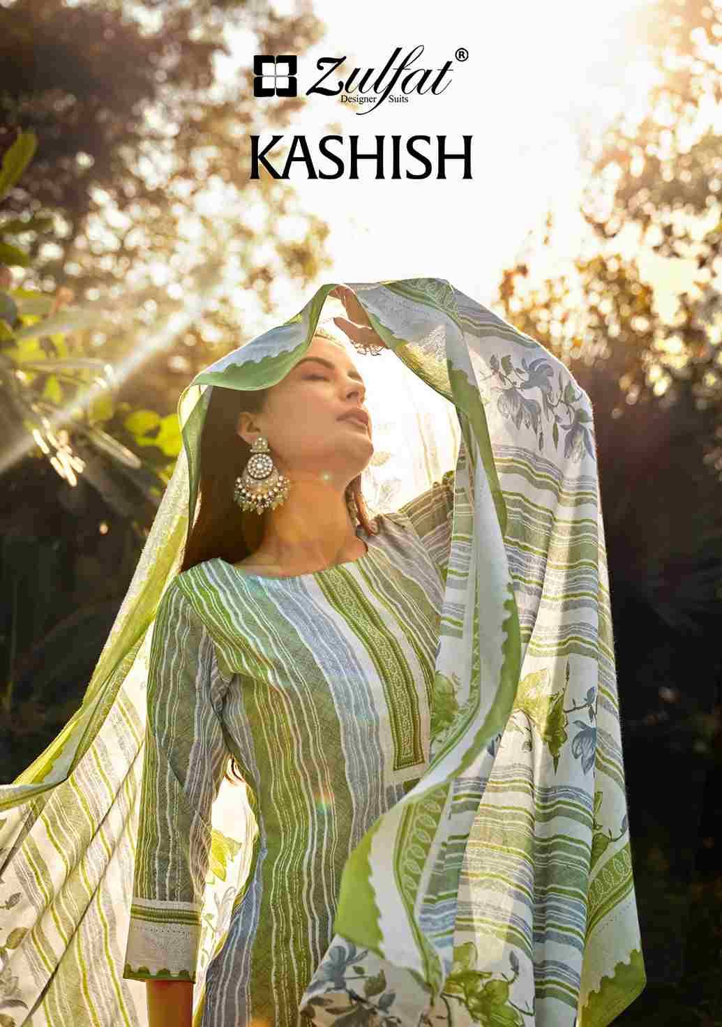 Kashish By Zulfat 872-001 To 872-008 Series Beautiful Festive Suits Stylish Fancy Colorful Casual Wear & Ethnic Wear Pure Cotton Print Dresses At Wholesale Price