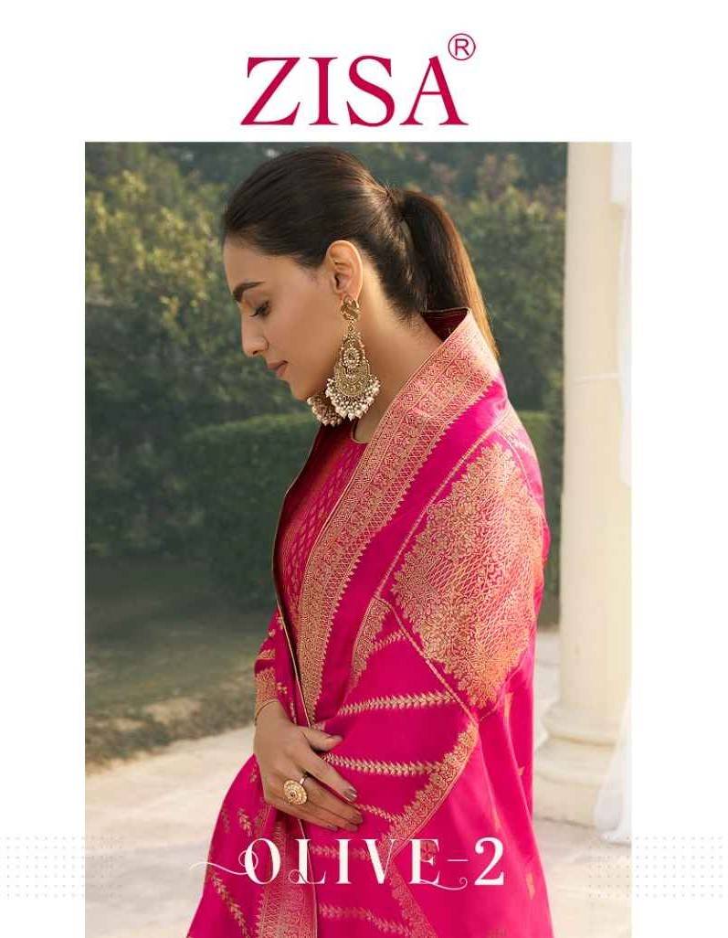 Olive Vol-2 By Zisa 15051 To 15054 Series Beautiful Festive Suits Colorful Stylish Fancy Casual Wear & Ethnic Wear Pure Tabby Silk Dresses At Wholesale Price