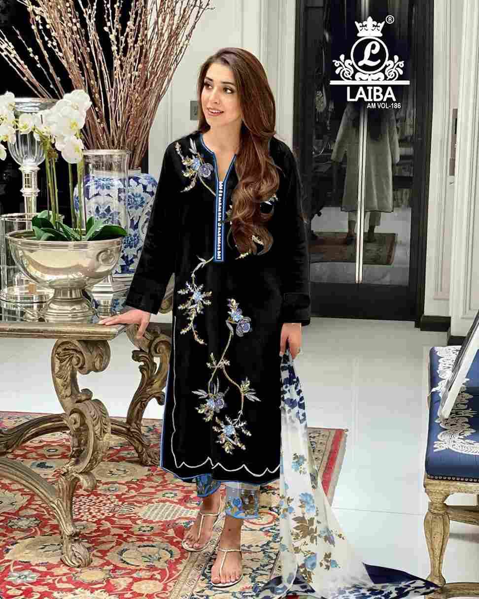AM Vol-286 By Laiba 286-A To 286-C Series Designer Festive Pakistani Suits Collection Beautiful Stylish Fancy Colorful Party Wear & Occasional Wear Pure Georgette Embroidered Dresses At Wholesale Price