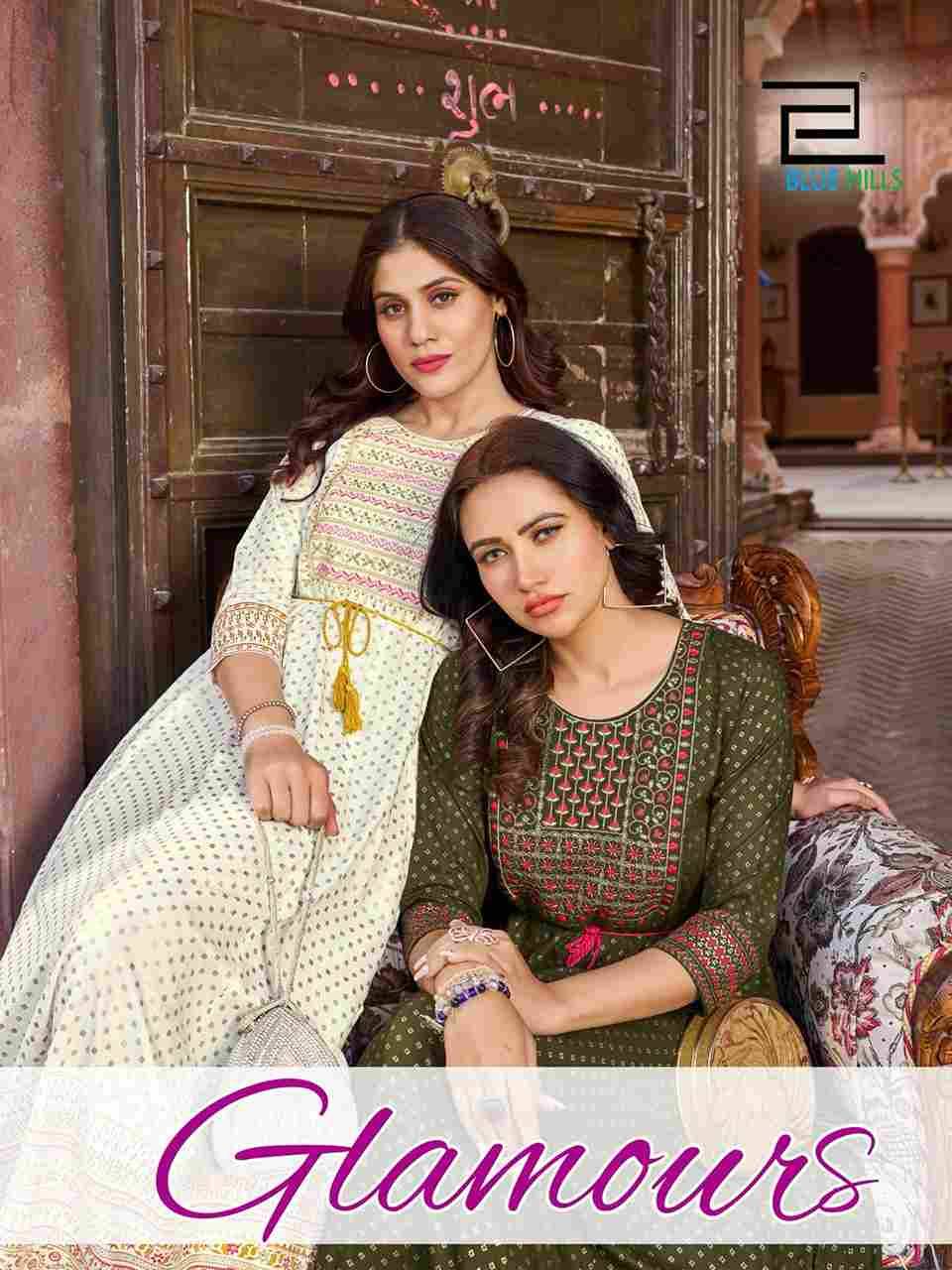 Glamours By Blue Hills 1001 To 1008 Series Designer Stylish Fancy Colorful Beautiful Party Wear & Ethnic Wear Collection Premium Rayon Foil Gowns At Wholesale Price