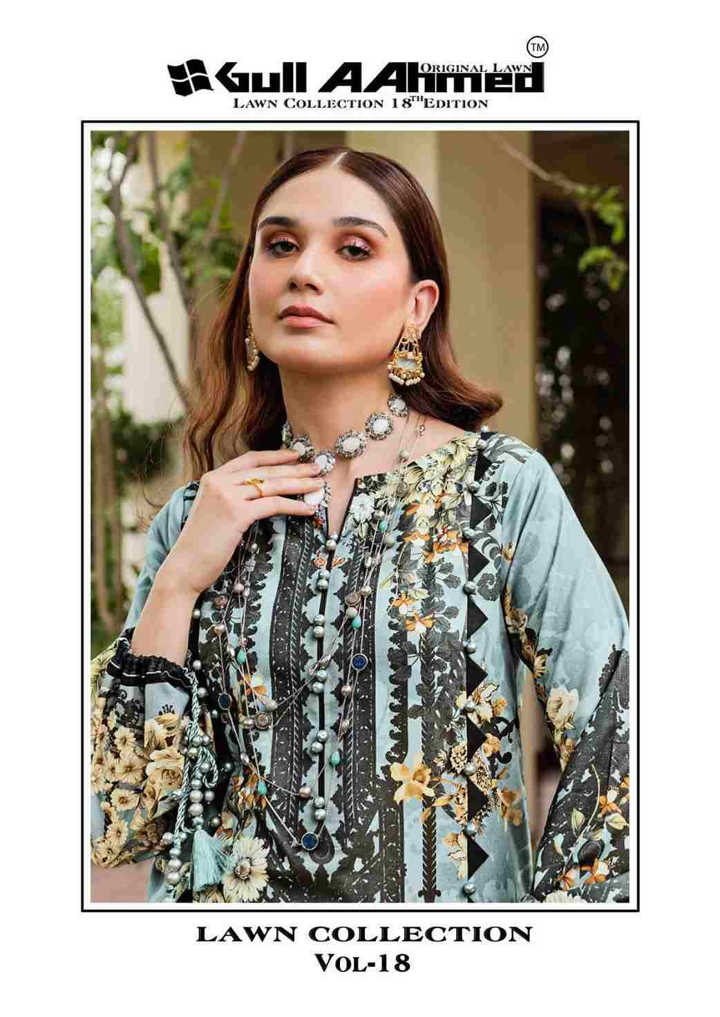 Gull Aahmed Lawn Collection Vol-18 By Gull Aahmed 167 To 172 Series Beautiful Festive Suits Stylish Fancy Colorful Casual Wear & Ethnic Wear Pure Lawn Cotton Dresses At Wholesale Price