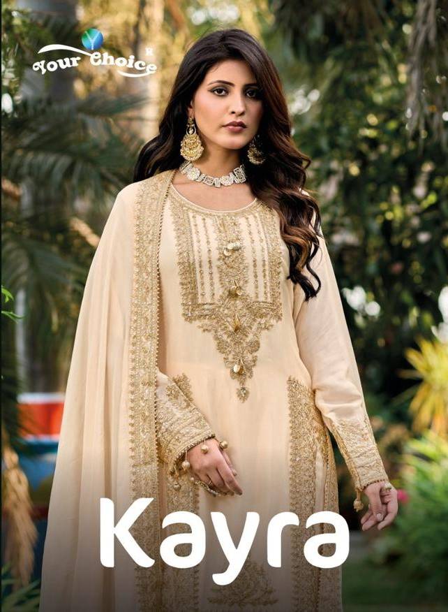 Kayra By Your Choice 1001 To 1002 Series Beautiful Festive Suits Stylish Fancy Colorful Casual Wear & Ethnic Wear Pure Chiffon Print Dresses At Wholesale Price