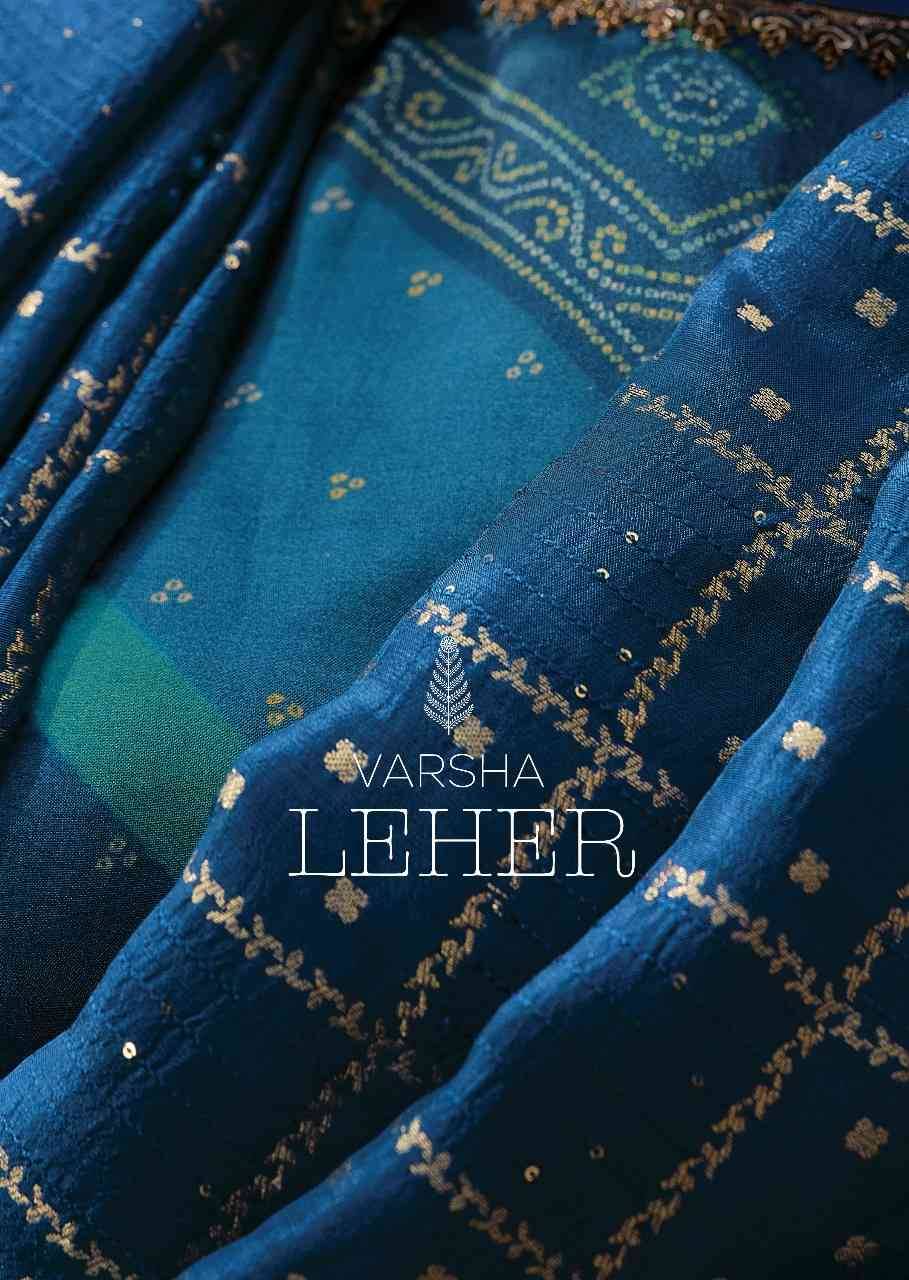 Leher By Varsha 01 To 03 Series Indian Traditional Wear Collection Beautiful Stylish Fancy Colorful Party Wear & Occasional Wear Viscose Woven Sarees At Wholesale Price
