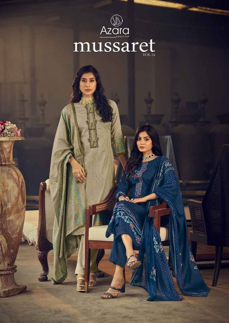 Mussaret Vol-24 By Radhika Fashion 70001 To 70008 Designer Festive Suits Collection Beautiful Stylish Fancy Colorful Party Wear & Occasional Wear Jam Cotton With Embroidered Dresses At Wholesale Price