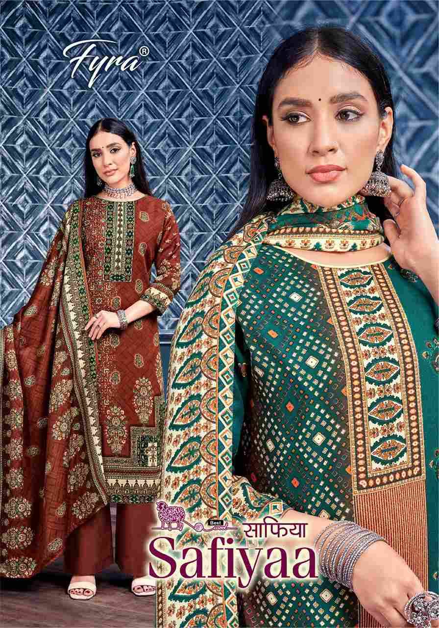 Safiyaa By Fyra 952-001 To 952-008 Series Beautiful Festive Suits Colorful Stylish Fancy Casual Wear & Ethnic Wear Pure Pashmina With Embroidered Dresses At Wholesale Price
