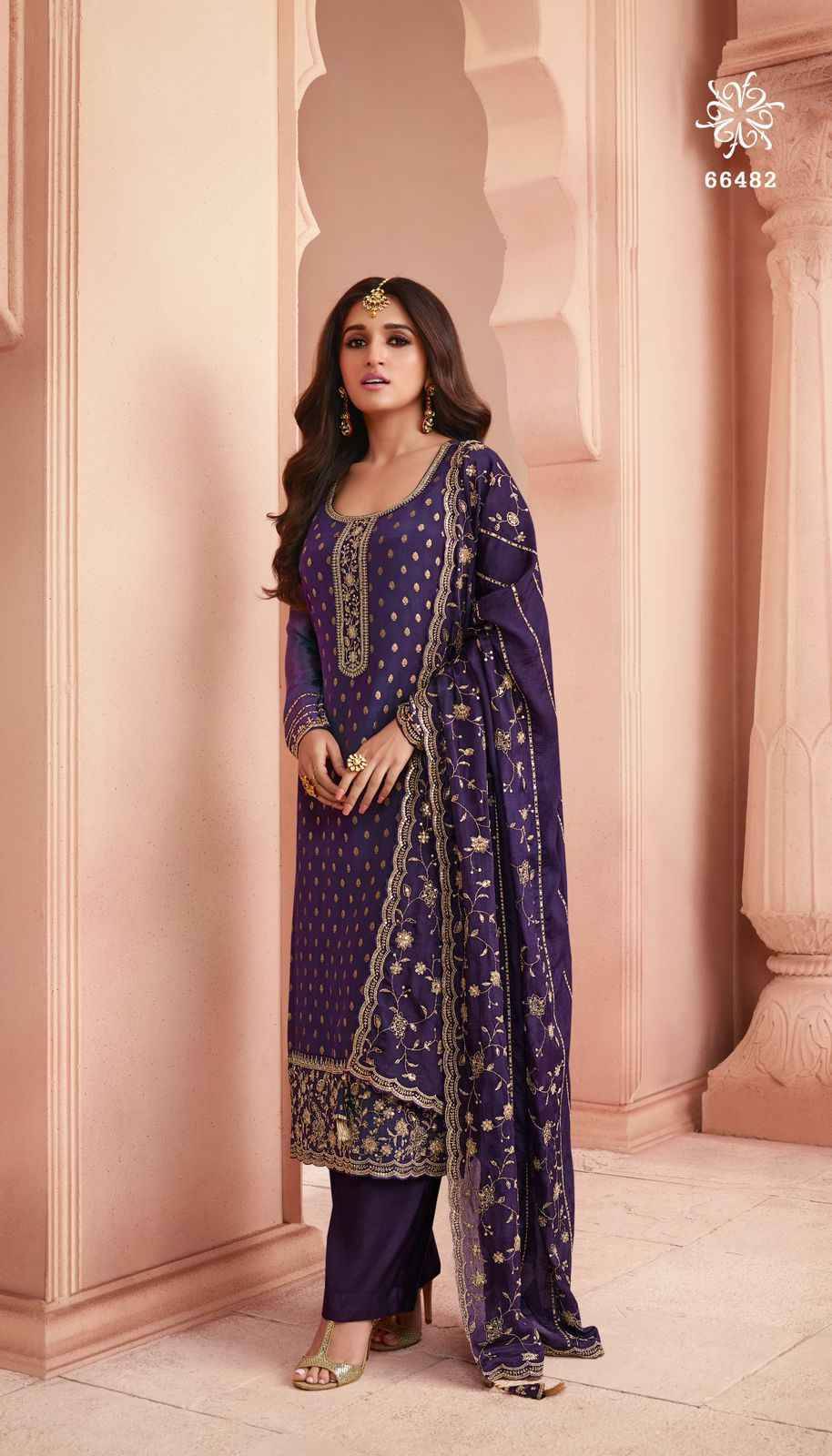 Swarnaa Hitlist By Vinay Fashion Designer Festive Suits Beautiful Fancy Colorful Stylish Party Wear & Occasional Wear Dola Jacquard Dresses At Wholesale Price