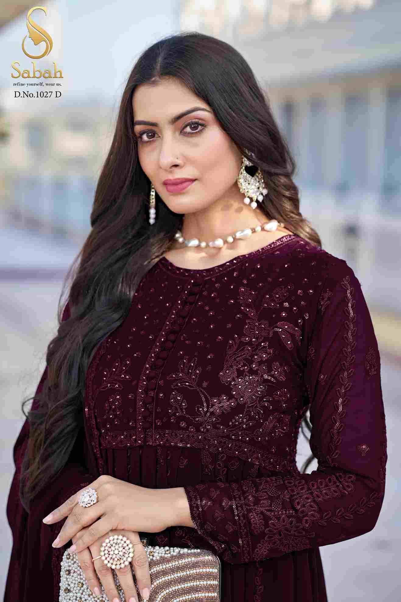 Mohini 1027 Colours By Sabah 1027-A To 1027-D Series Designer Pakistani Suits Beautiful Stylish Fancy Colorful Party Wear & Occasional Wear Heavy Georgette Dresses At Wholesale Price