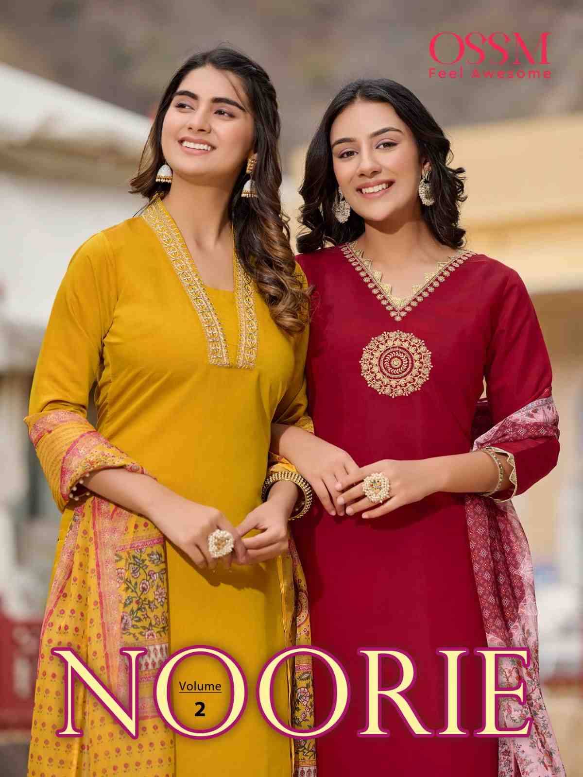 Noorie Vol-2 By Ossm 201 To 206 Series Beautiful Stylish Fancy Colorful Casual Wear & Ethnic Wear Viscose Silk Embroidered Kurtis At Wholesale Price