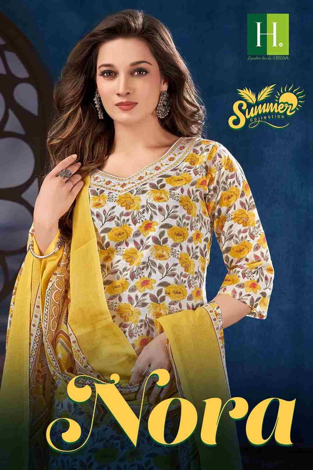 Nora By Hirwa 101 To 108 Series Indian Traditional Wear Collection Beautiful Stylish Fancy Colorful Party Wear & Wear Cambric Cotton Dress At Wholesale Price