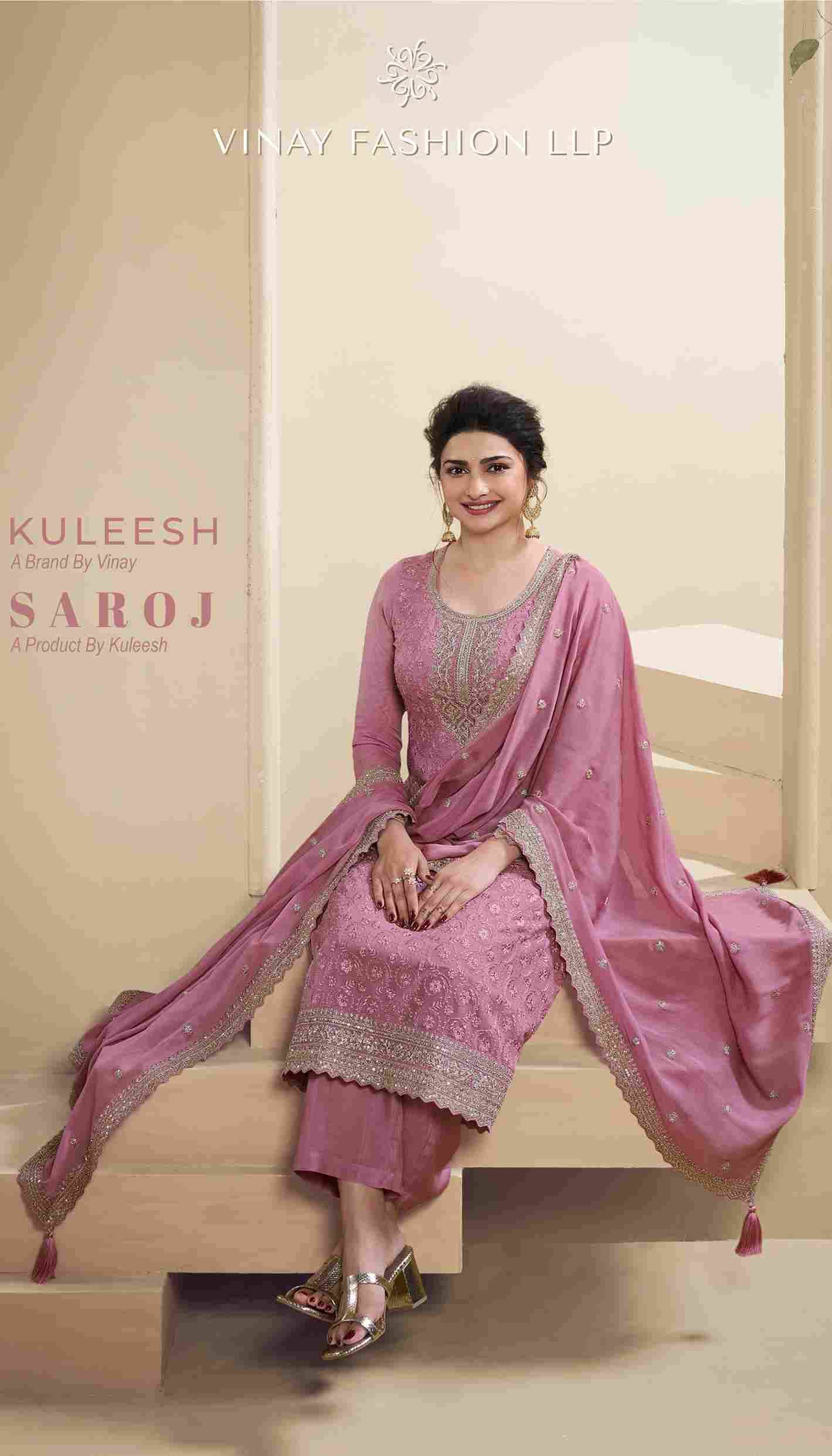Saroj By Vinay Fashion 67651 To 67656 Series Designer Festive Suits Beautiful Fancy Colorful Stylish Party Wear & Occasional Wear Organza Embroidered Dresses At Wholesale Price