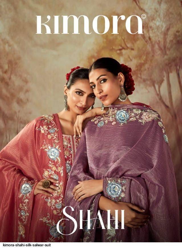 Shahi By Kimora Fashion 2181 To 2188 Series Beautiful Festive Suits Colorful Stylish Fancy Casual Wear & Ethnic Wear Pure Russian Silk Dresses At Wholesale Price