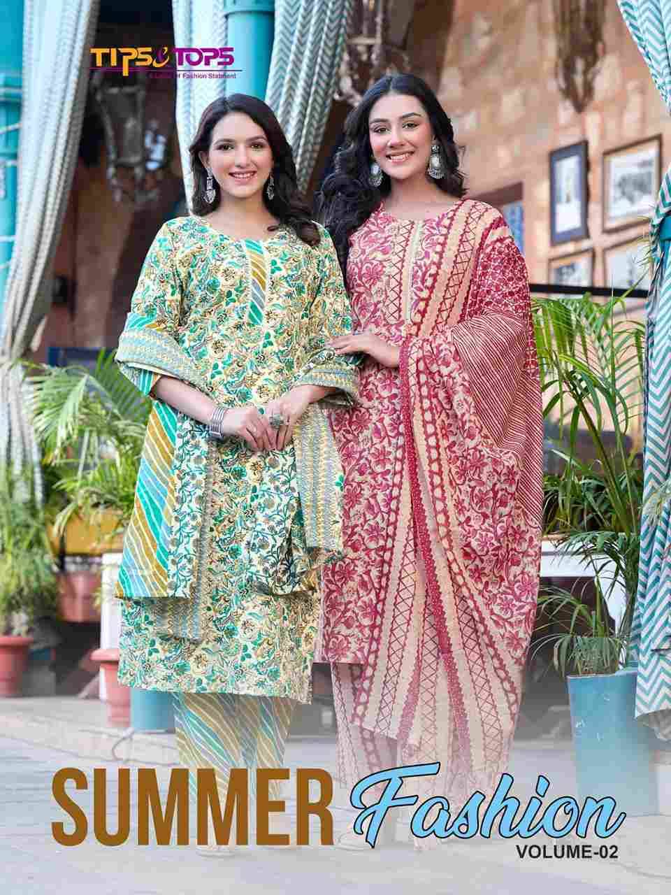 Summer Fashion Vol-2 By Tips And Tops 201 To 206 Series Beautiful Stylish Suits Fancy Colorful Casual Wear & Ethnic Wear & Ready To Wear Cotton Print Dresses At Wholesale Price