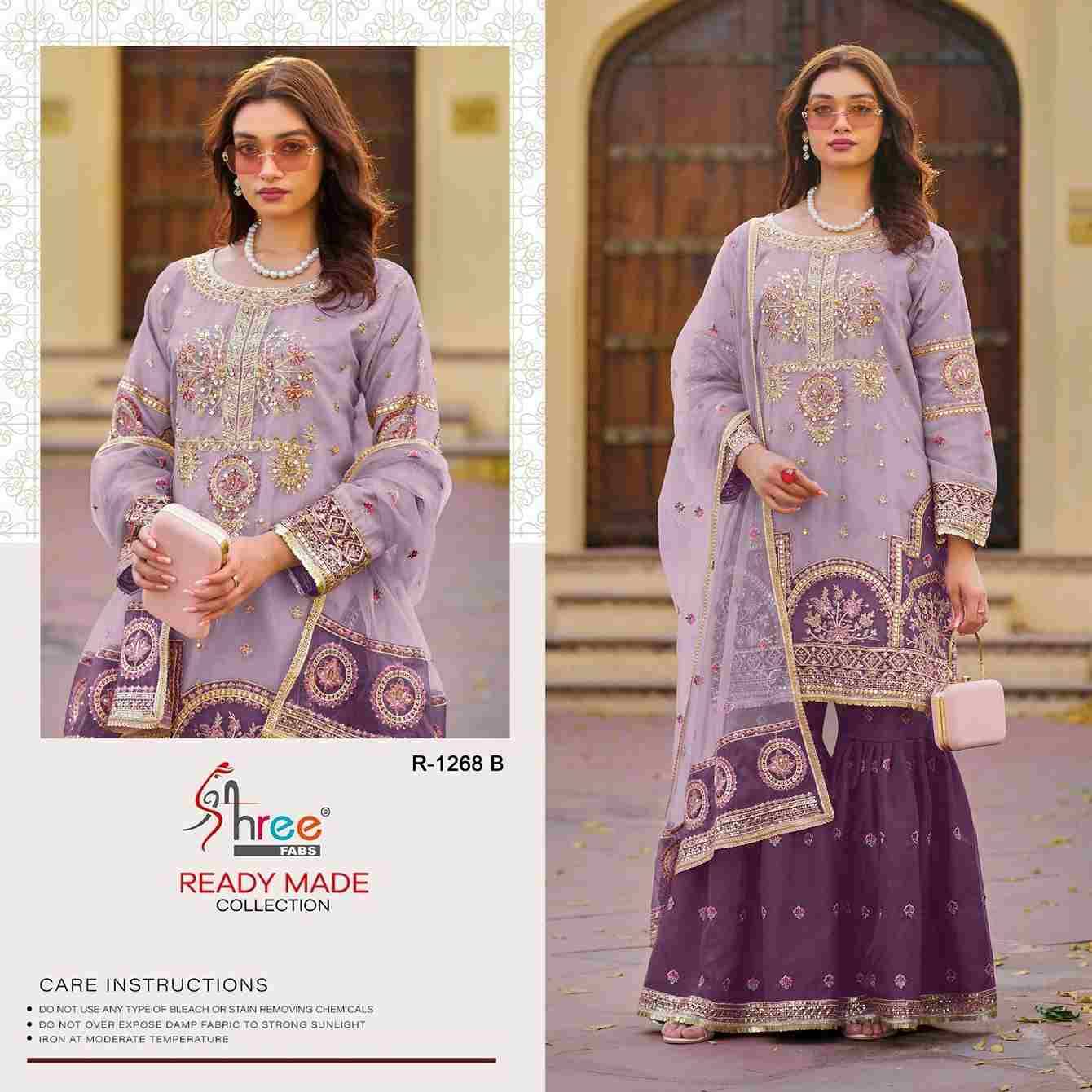 Shree Fabs Hit Design R-1268 Colours By Shree Fabs R-1268-A To R-1268-D Series Beautiful Pakistani Suits Stylish Fancy Colorful Party Wear & Occasional Wear Organza Embroidered Dresses At Wholesale Price