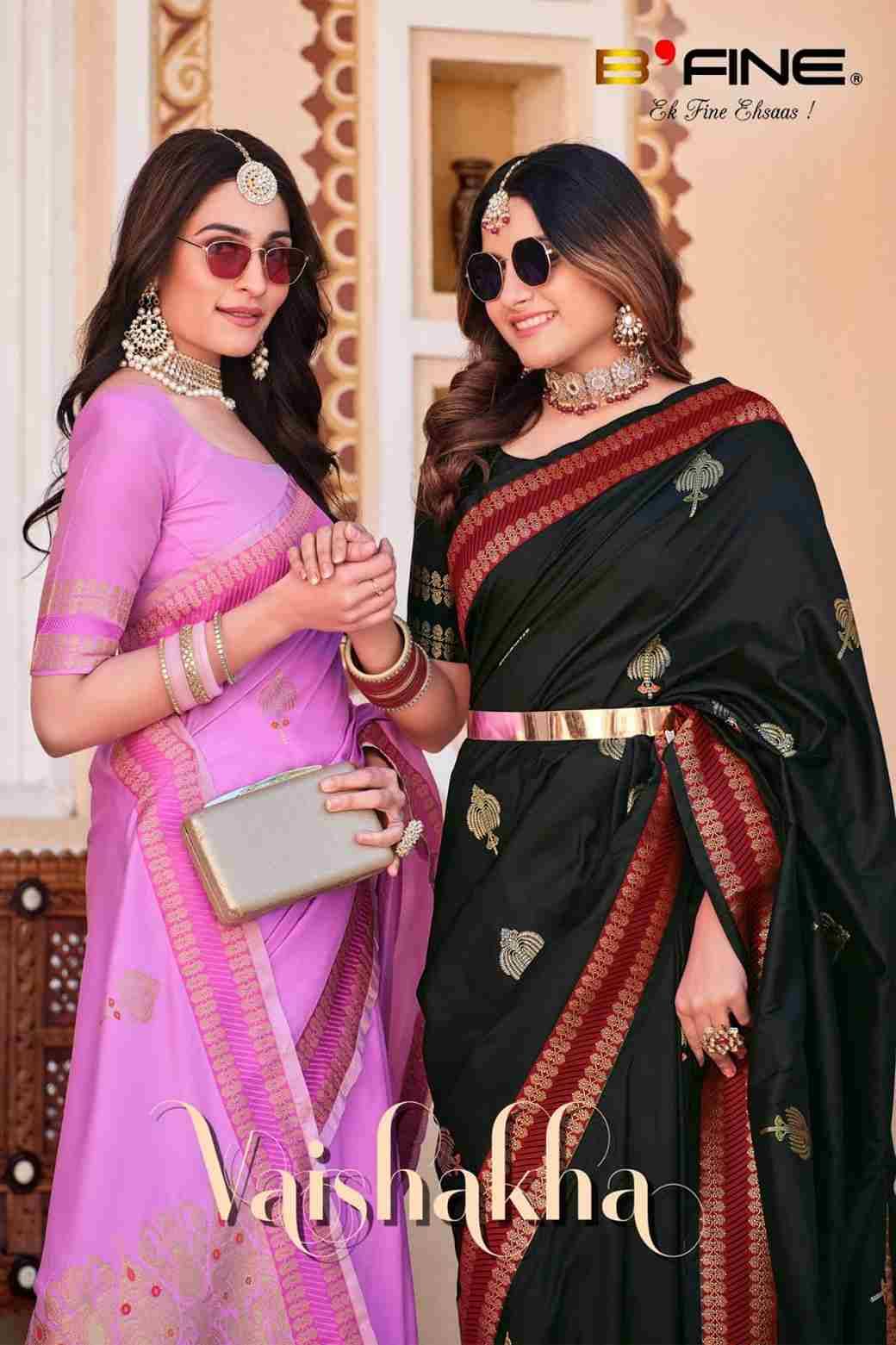 Vaishakha By Bfine 1069-A To 1069-D Series Indian Traditional Wear Collection Beautiful Stylish Fancy Colorful Party Wear & Occasional Wear Silk Sarees At Wholesale Price