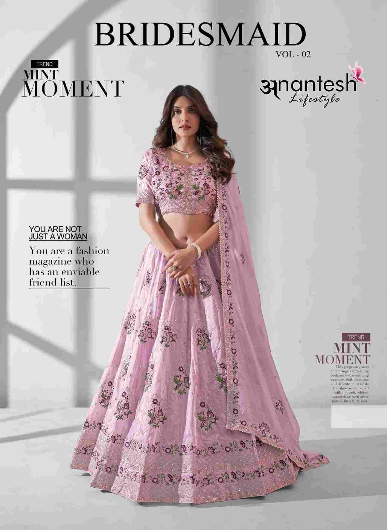 Bridesmaid Vol-2 By Anantesh 11009 To 11013 Series Beautiful Colorful Fancy Wedding Collection Occasional Wear & Party Wear Silk Lehengas At Wholesale Price