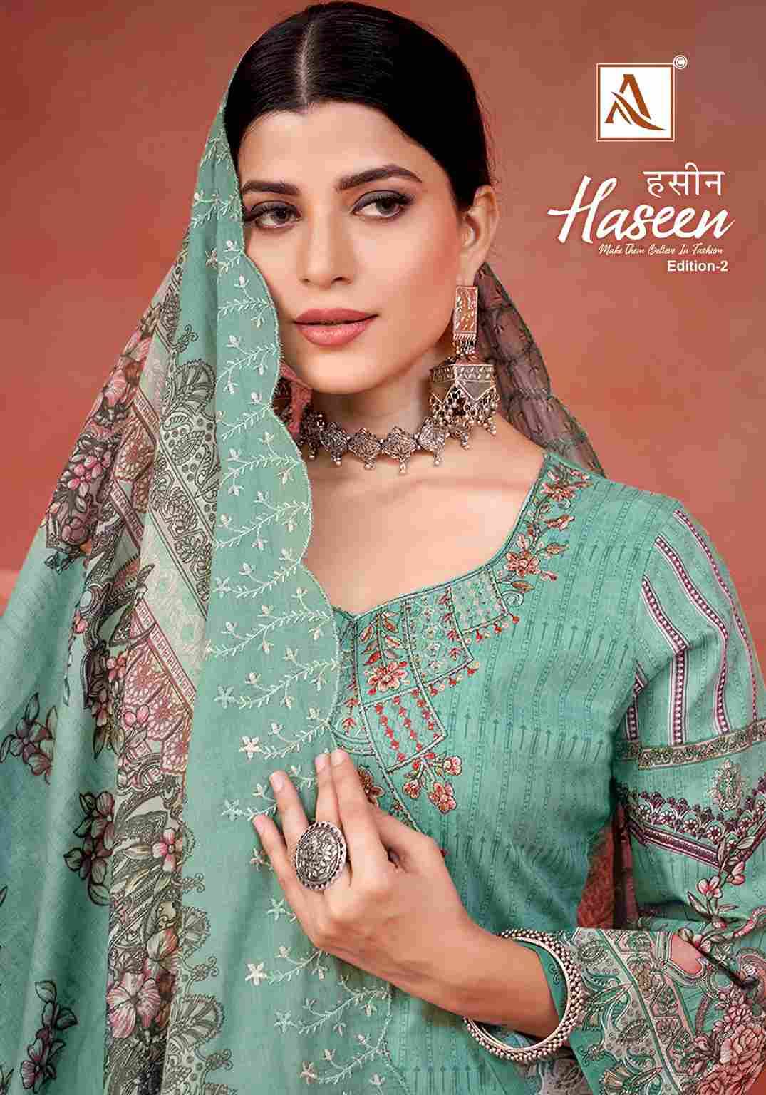 Haseen Vol-2 By Alok Suit 1515-001 To 1515-008 Series Indian Traditional Wear Collection Beautiful Stylish Fancy Colorful Party Wear & Wear Cambric Cotton Dress At Wholesale Price