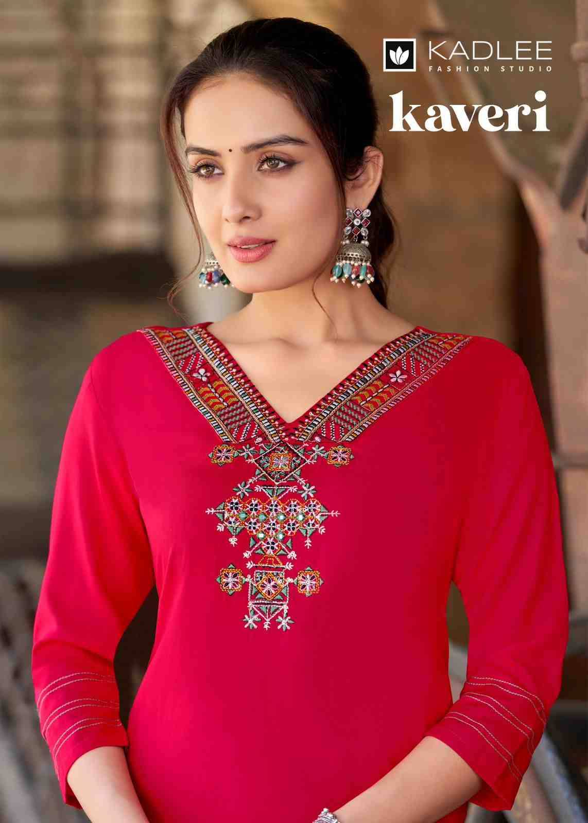 Kaveri By Kadlee 6001 To 6006 Series Designer Stylish Fancy Colorful Beautiful Party Wear & Ethnic Wear Collection Heavy Rayon Kurtis With Pants At Wholesale Price