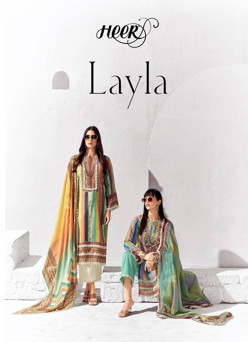 Layla By Kimora Fashion 9281 To 9286 Series Festive Suits Beautiful Fancy Colorful Stylish Party Wear & Occasional Wear Pure Cotton Lawn Dresses At Wholesale Price