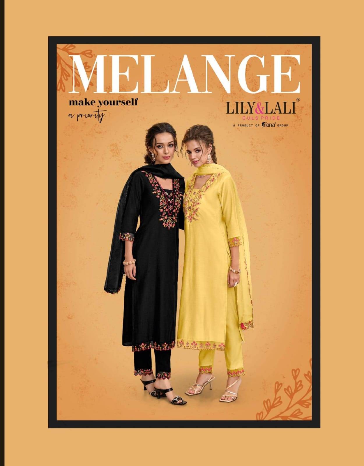 Melange By Lily And Lali 17101 To 17106 Series Festive Suits Beautiful Fancy Colorful Stylish Party Wear & Occasional Wear Milan Silk With Work Dresses At Wholesale Price
