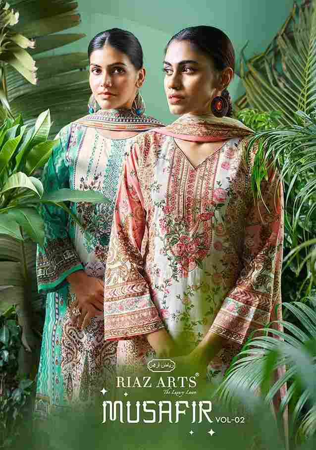 Musafir Vol-2 By Riaz Arts 2601 To 2608 Series Wholesale Designer Pakistani Suits Collection Beautiful Stylish Fancy Colorful Party Wear & Occasional Wear Pure Lawn With Embroidered Dresses At Wholesale Price