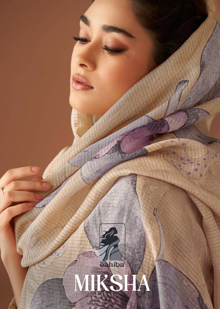 Miksha By Sahiba Fabrics Beautiful Festive Suits Colorful Stylish Fancy Casual Wear & Ethnic Wear Pure Muslin Silk Print Dresses At Wholesale Price