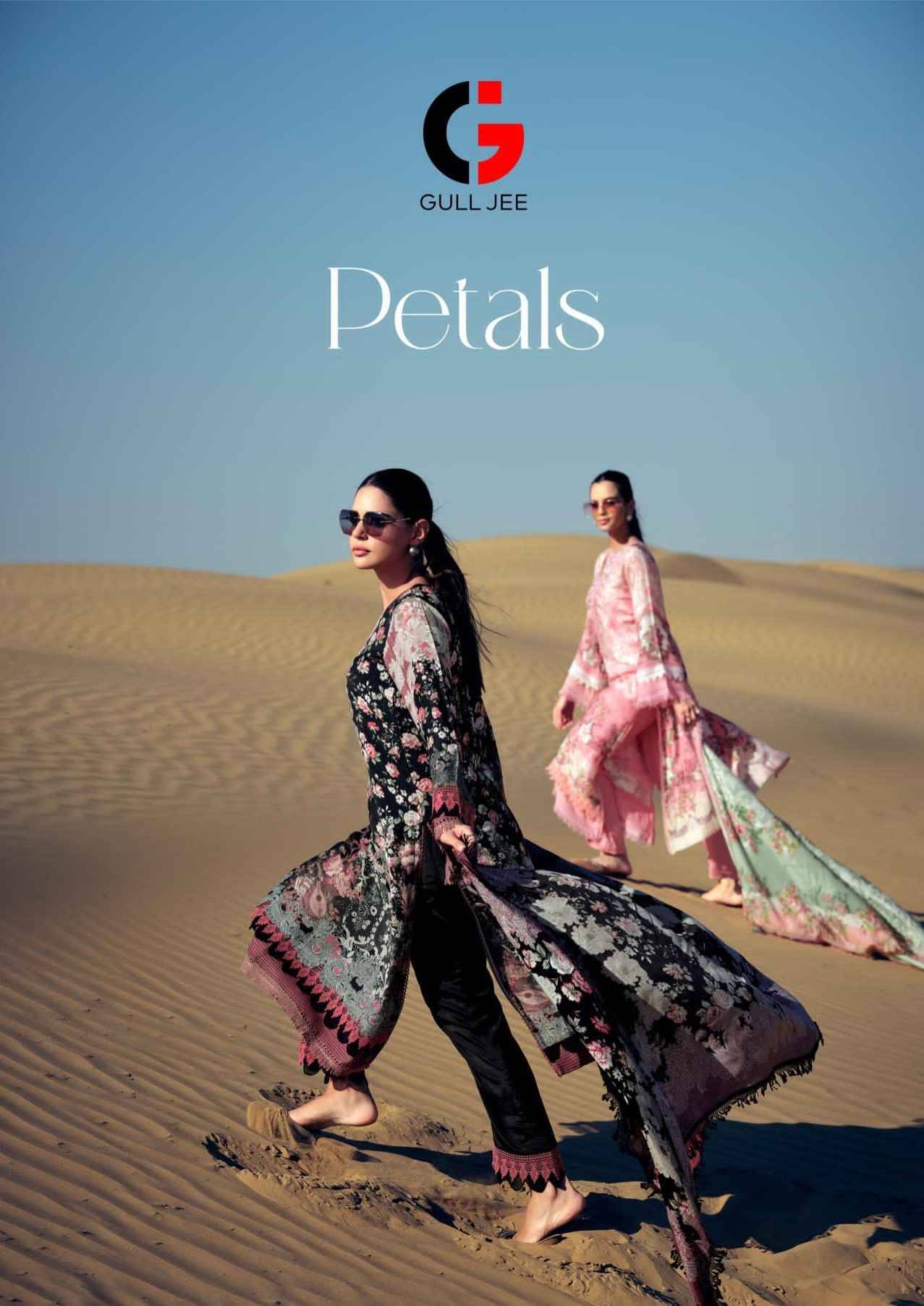 Petals By Gull Jee 36001 To 36006 Series Beautiful Festive Suits Colorful Stylish Fancy Casual Wear & Ethnic Wear Pure Muslin Embroidered Dresses At Wholesale Price