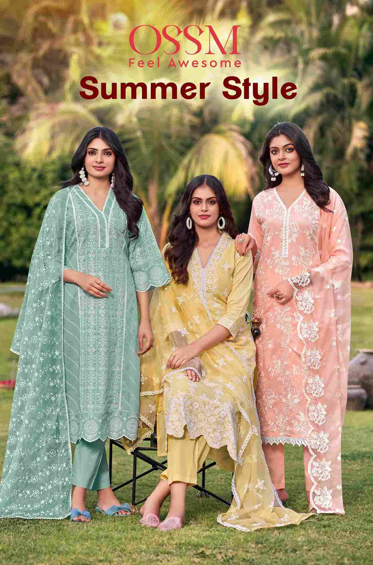 Summer Style By Ossm 101 To 106 Series Designer Stylish Fancy Colorful Beautiful Party Wear & Ethnic Wear Collection Premium Cotton Dresses At Wholesale Price