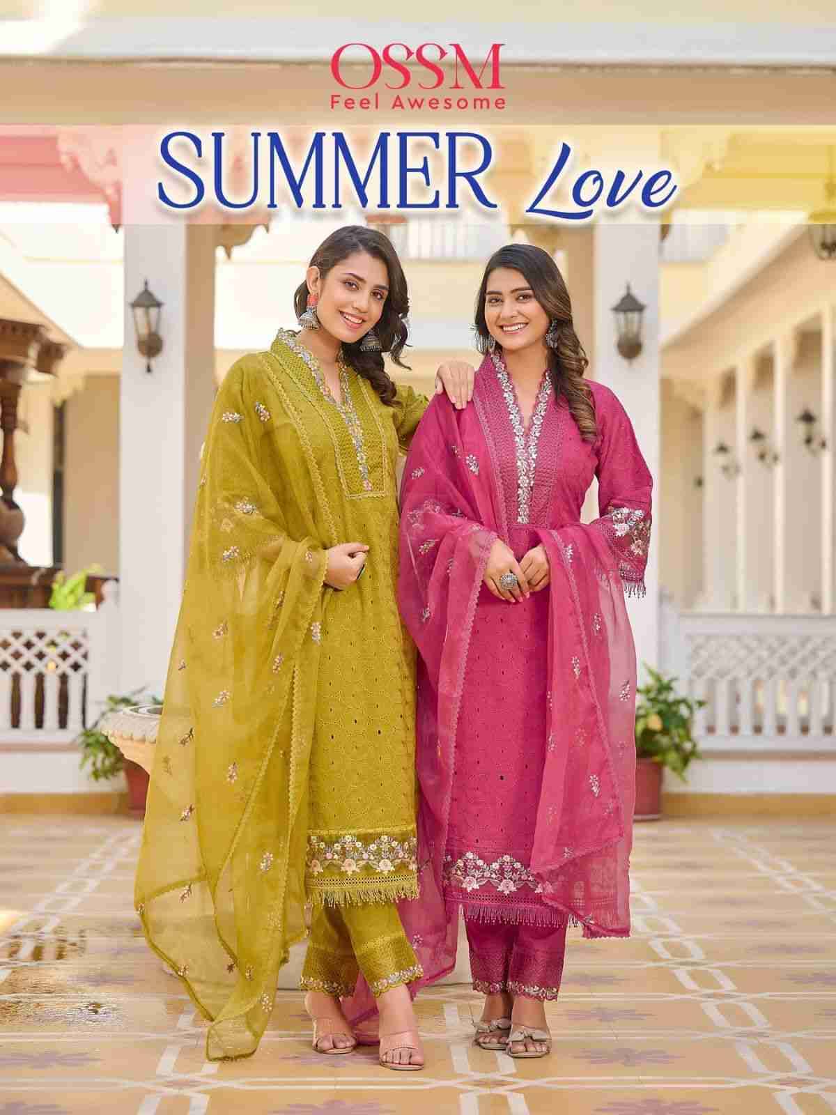 Summer Love By Ossm 101 To 106 Series Beautiful Stylish Fancy Colorful Casual Wear & Ethnic Wear Collection Cotton With Work Dresses At Wholesale Price