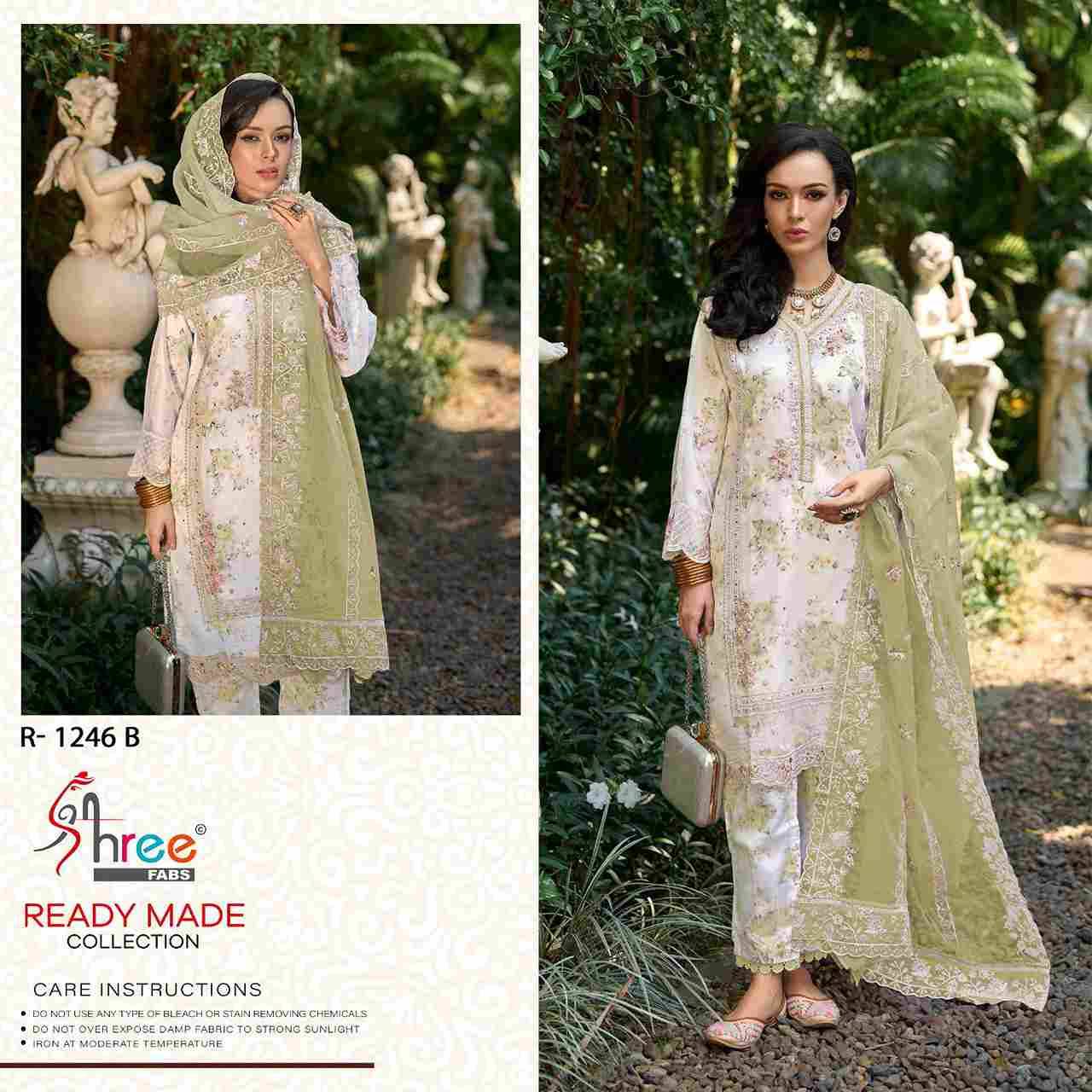 Shree Fabs Hit Design R-1246 Colours By Shree Fabs R-1246-A To R-1246-D Series Wholesale Designer Pakistani Suits Collection Beautiful Stylish Fancy Colorful Party Wear & Occasional Wear Organza With Embroidered Dresses At Wholesale Price
