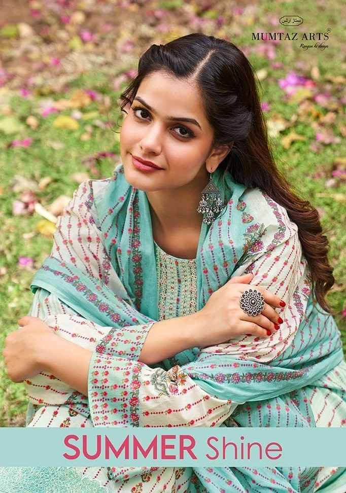 Summer Shine By Mumtaz Arts 1401 To 1406 Series Beautiful Festive Suits Stylish Fancy Colorful Casual Wear & Ethnic Wear Pure Lawn Cambric Print Dresses At Wholesale Price
