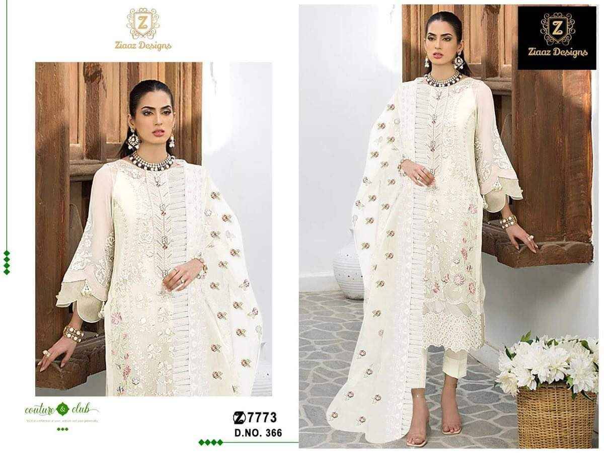 Ziaaz Designs Hit Design 366 By Ziaaz Designs Beautiful Pakistani Suits Colorful Stylish Fancy Casual Wear & Ethnic Wear Georgette Embroidered Dresses At Wholesale Price