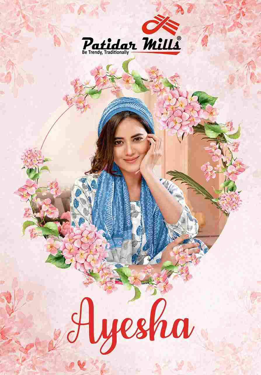 Ayesha By Patidar Mills 1001 To 1010 Series Beautiful Festive Suits Stylish Fancy Colorful Casual Wear & Ethnic Wear Pure Cotton Print Dresses At Wholesale Price
